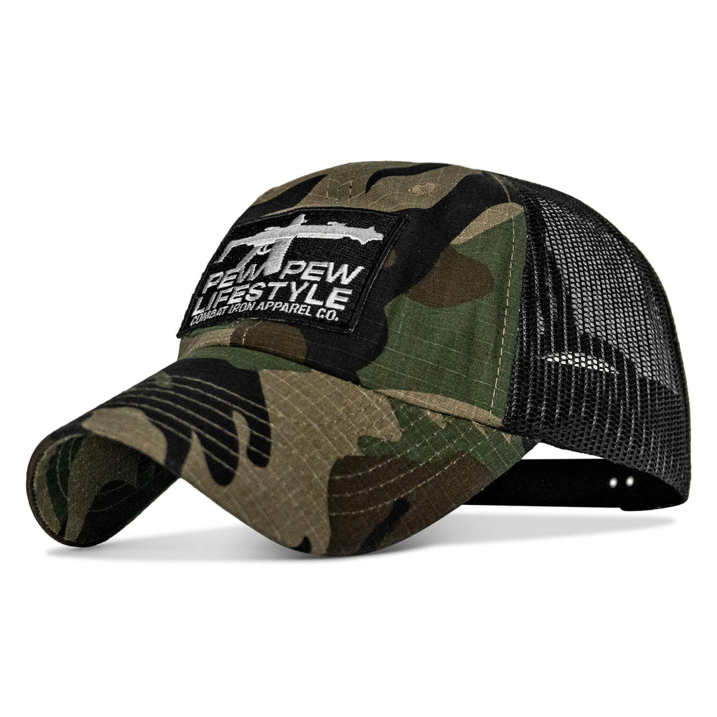 Ripstop PEW PEW LIFESTYLE Patch Low Profile Snapback Hat