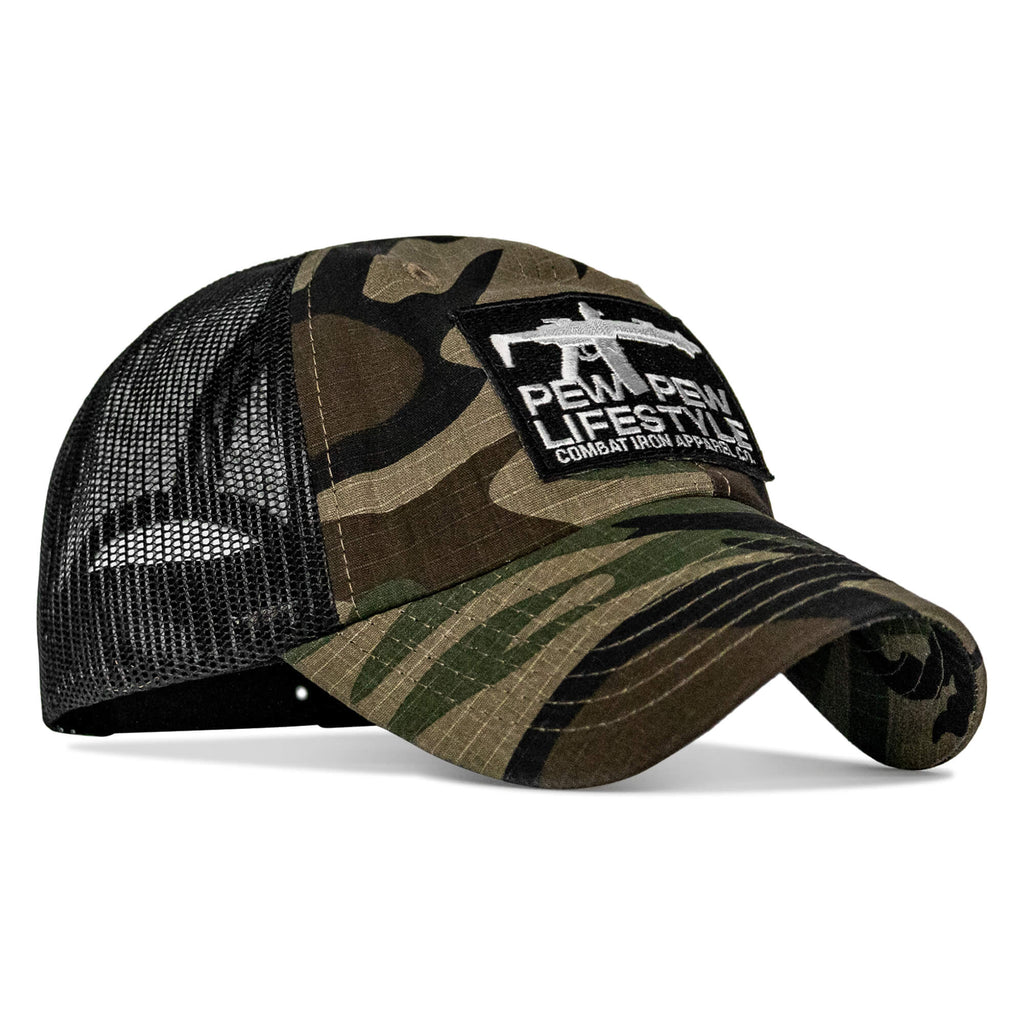 Ripstop PEW PEW LIFESTYLE Patch Low Profile Snapback Hat