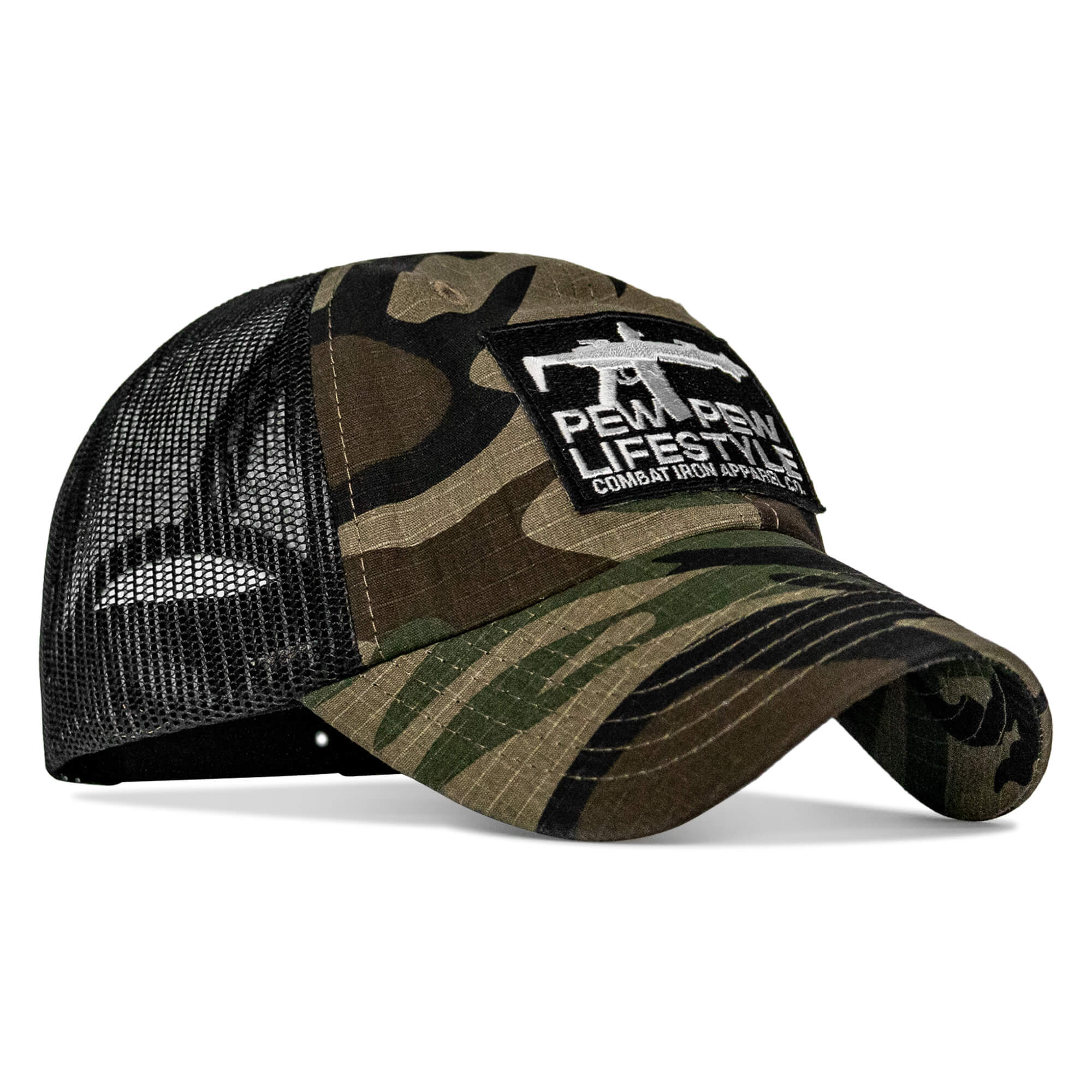 Ripstop PEW PEW LIFESTYLE Patch Low Profile Snapback Hat