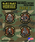 Mini Morale - 2024 2nd Quarter Patch of the Month Patch & Sticker Combo