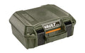 Pelican V100C Vault Small Pistol Case |  With Polyurethane Foam |  Polypropylene Construction |  Olive Drab Green |  12.28"x12.03"x5.16" |  3.47 lbs