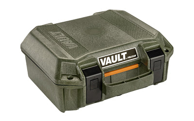 Pelican V100C Vault Small Pistol Case |  With Polyurethane Foam |  Polypropylene Construction |  Olive Drab Green |  12.28"x12.03"x5.16" |  3.47 lbs