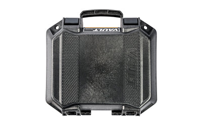 Pelican V100PF1 Vault Pistol Case |  Foam Pistol Cutout Polyurethane Foam |  Polypropylene Construction |  Black 12.28"x12.03"x 5.16" |  5.12 lbs