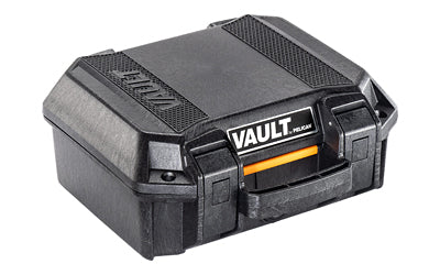 Pelican V100 Vault Suppressor Case |  Polypropylene Construction |  Black |  12.25"x12.03"x5.16" |  4.03 lbslack
