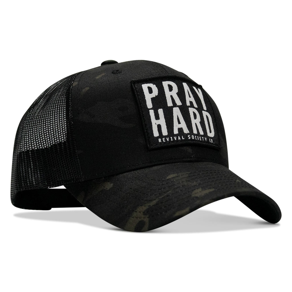 Pray Hard Patch Snapback Hat