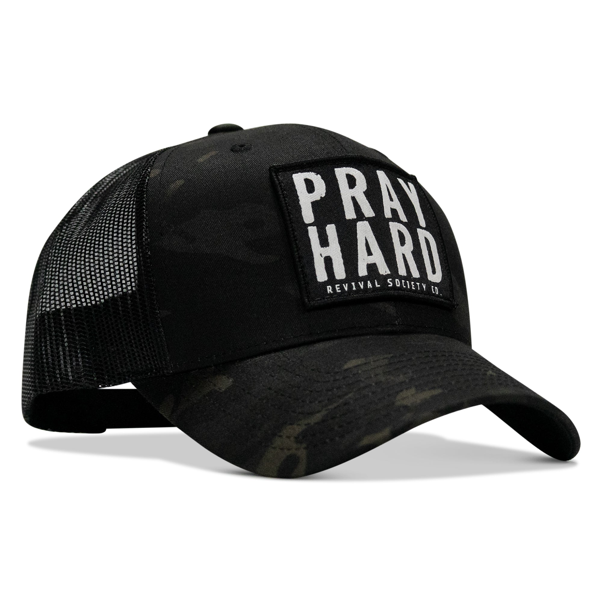 Pray Hard Patch Snapback Hat