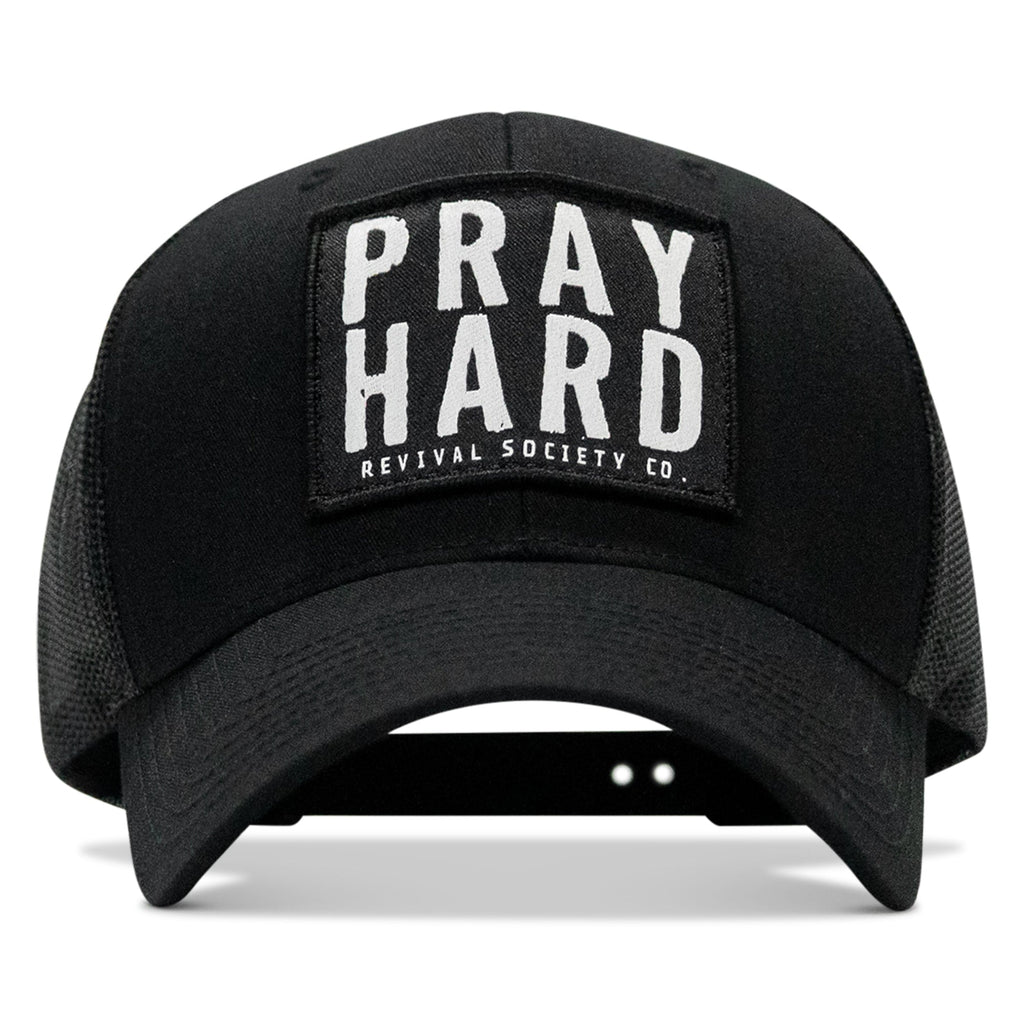 Pray Hard Patch Snapback Hat