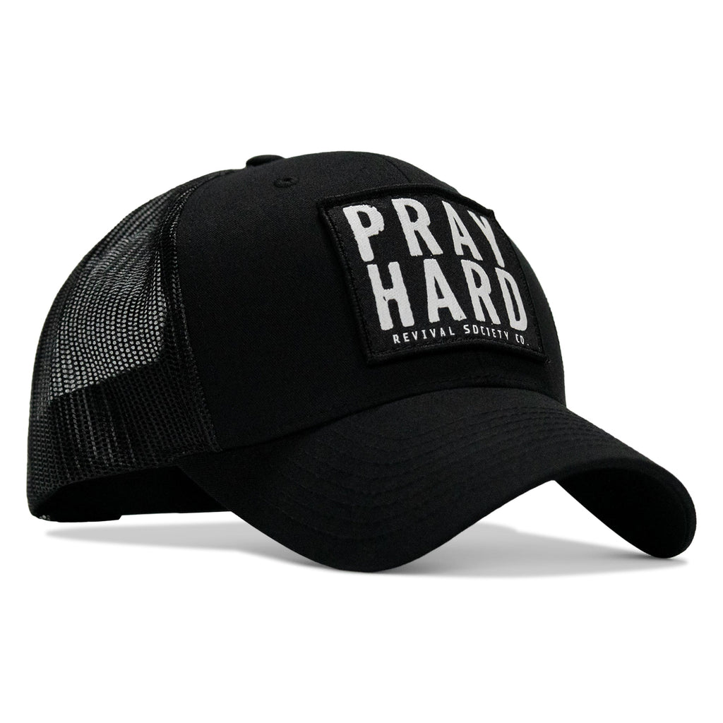 Pray Hard Patch Snapback Hat