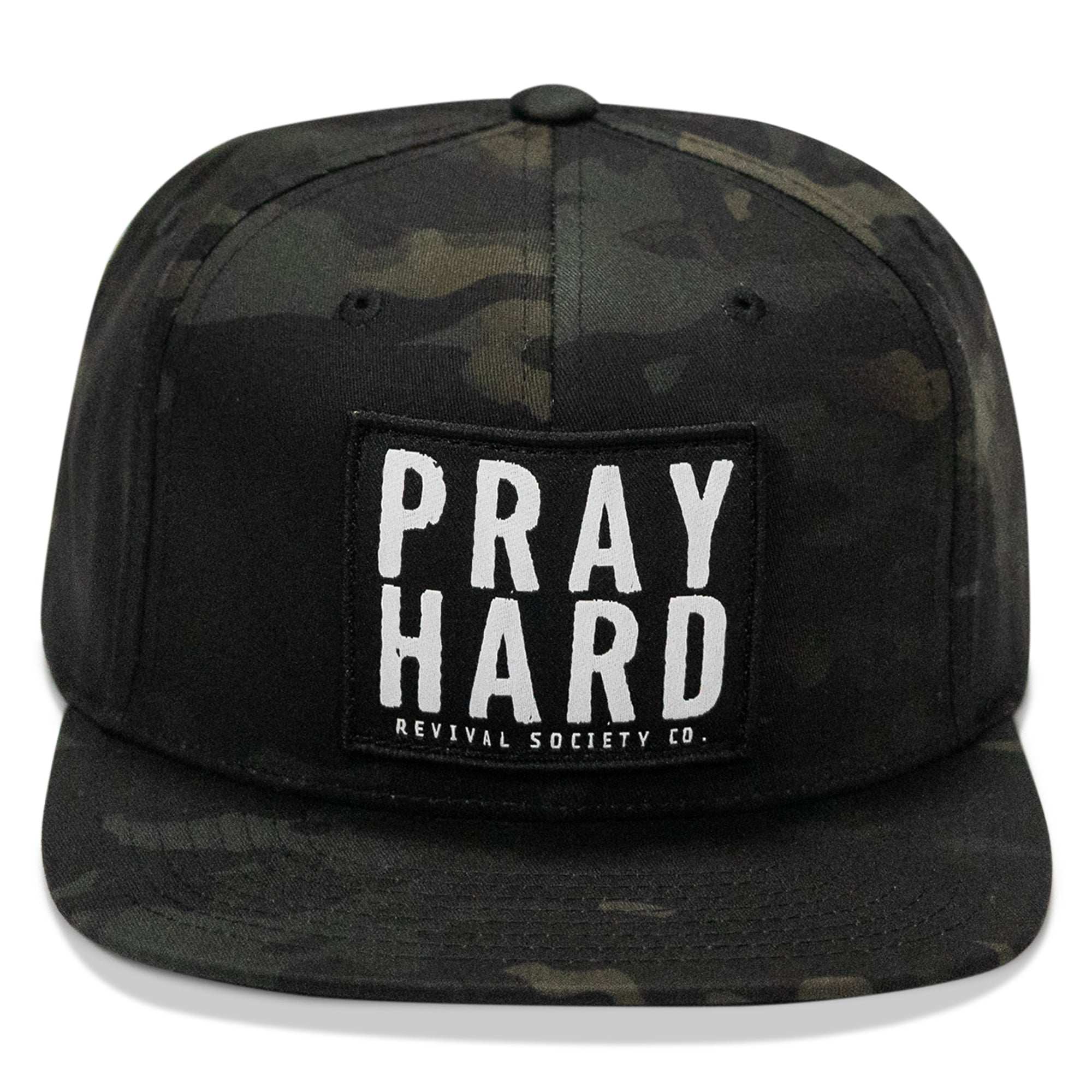 Pray Hard Patch Flatbill Hat