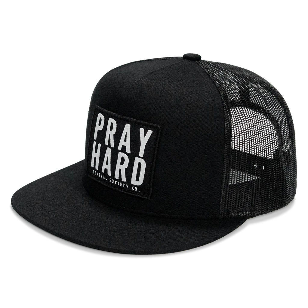 Pray Hard Patch Flatbill Hat