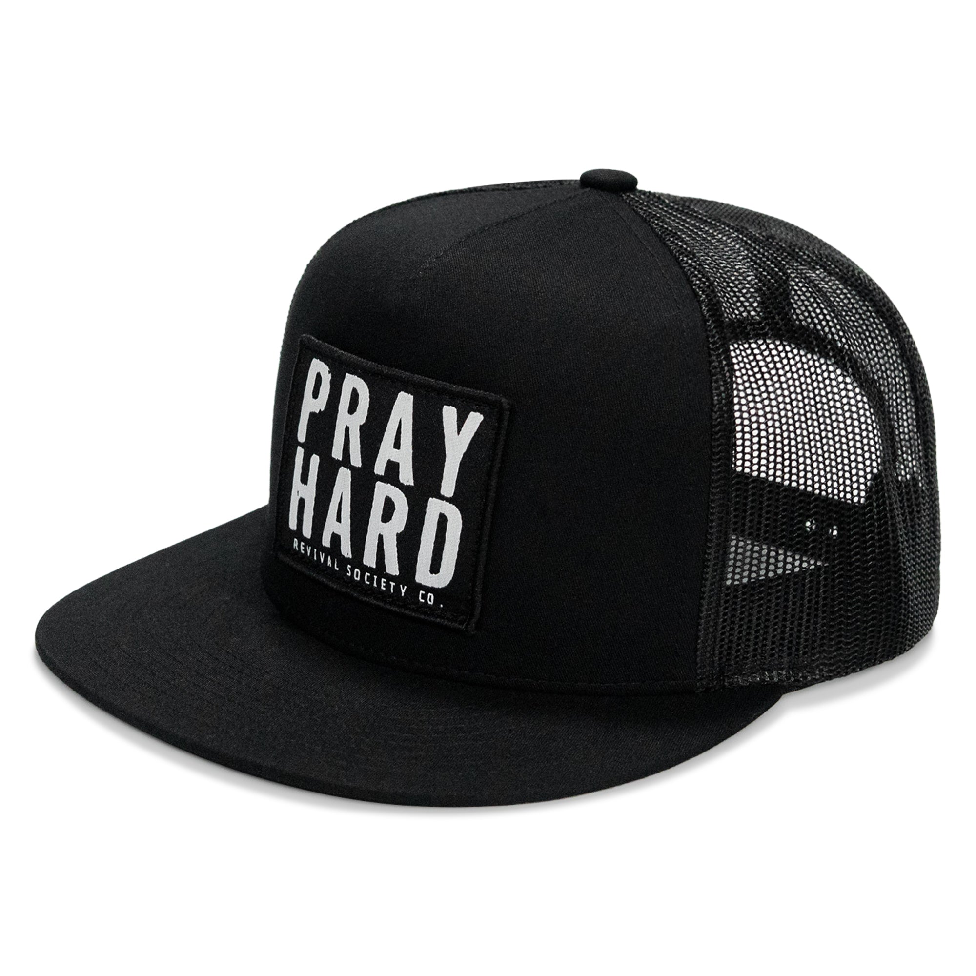 Pray Hard Patch Flatbill Hat