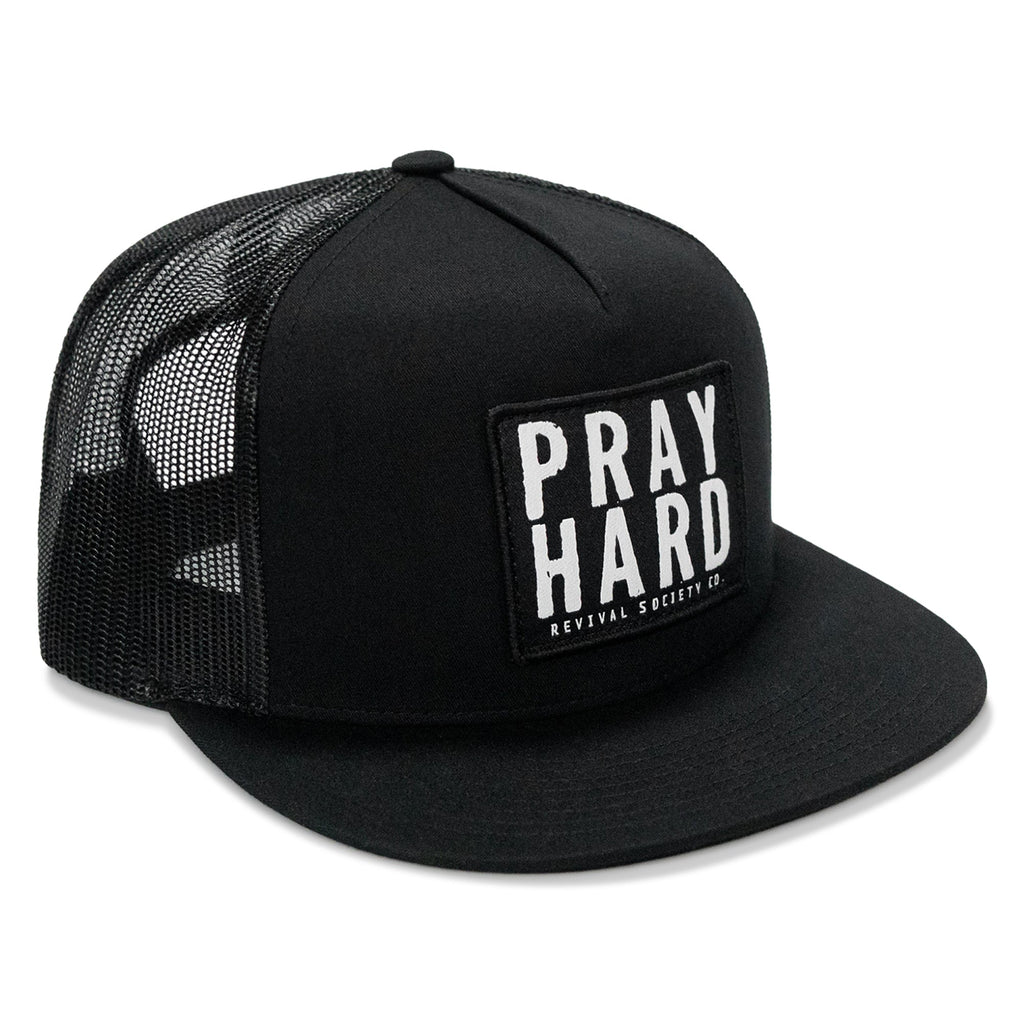 Pray Hard Patch Flatbill Hat