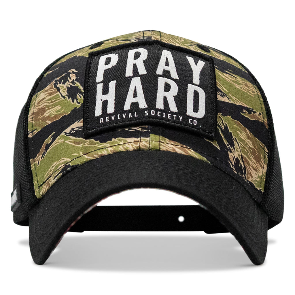 Pray Hard Patch Original Ripstop Snapback Hat