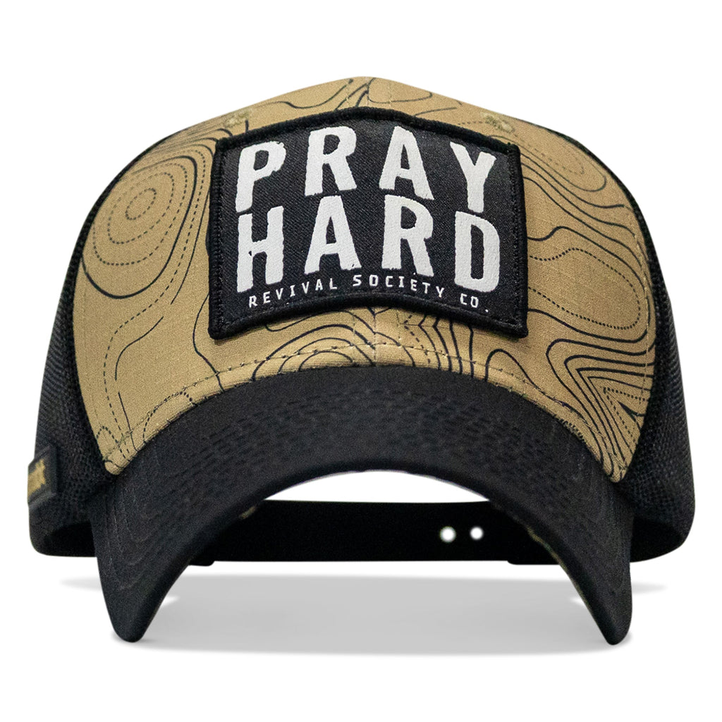 Pray Hard Patch Original Ripstop Snapback Hat