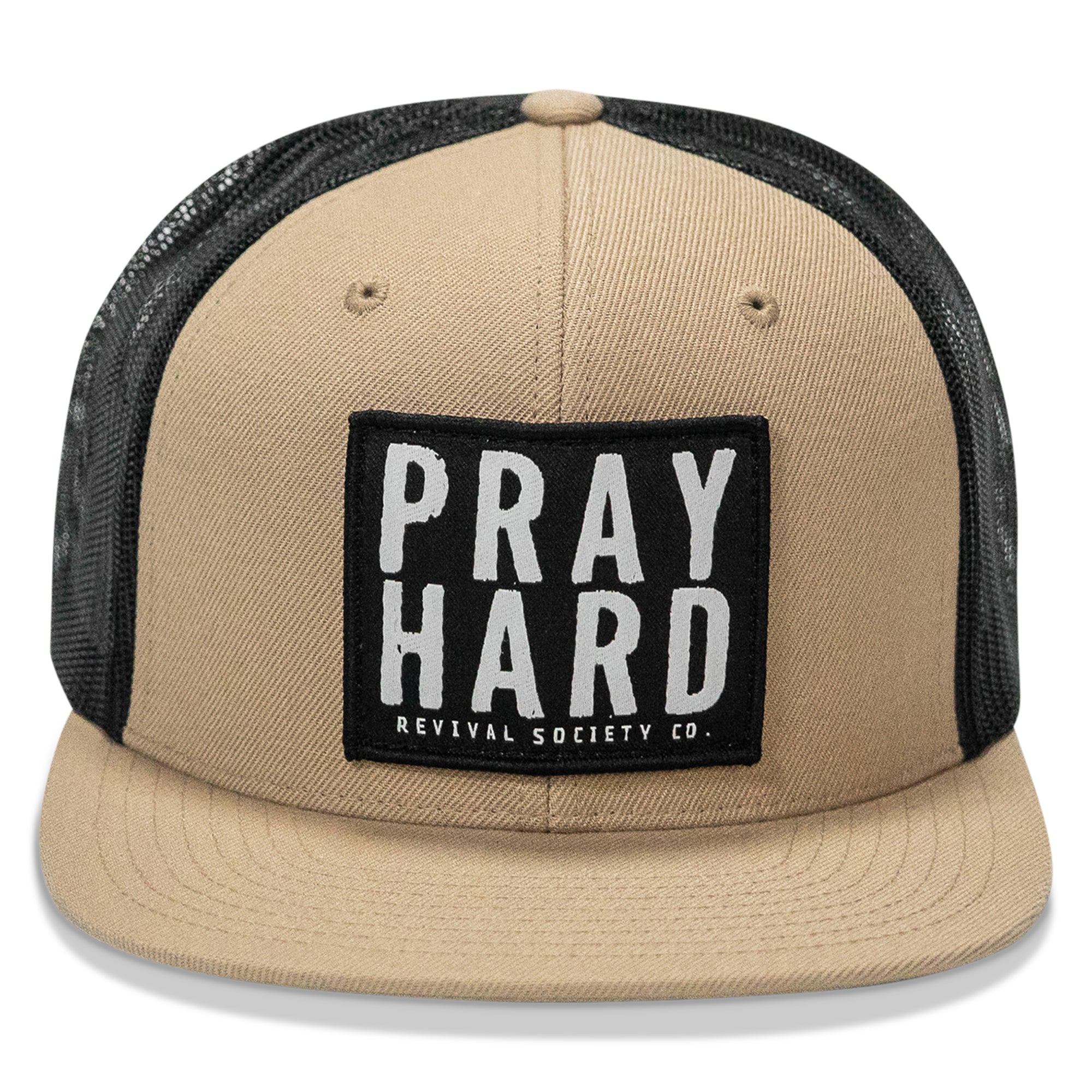 Pray Hard Patch Flatbill Hat