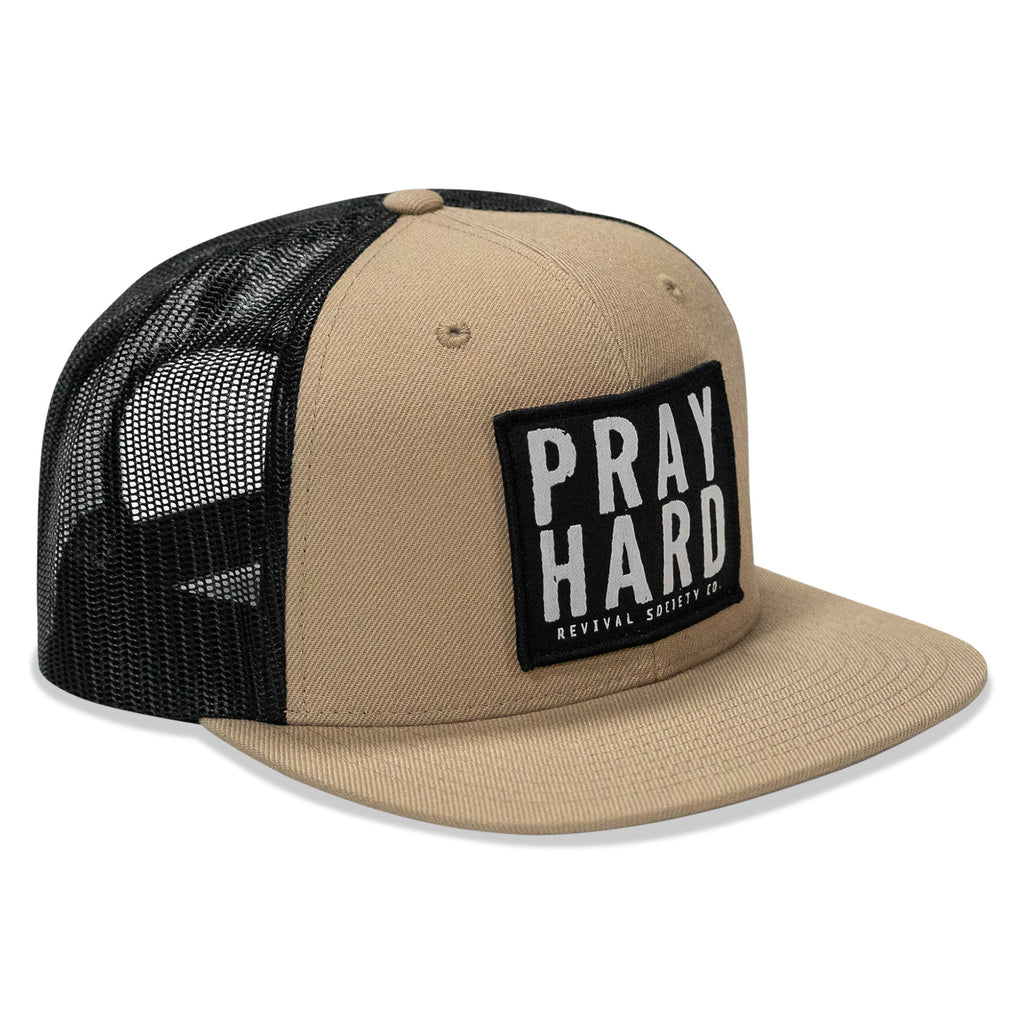 Pray Hard Patch Flatbill Hat