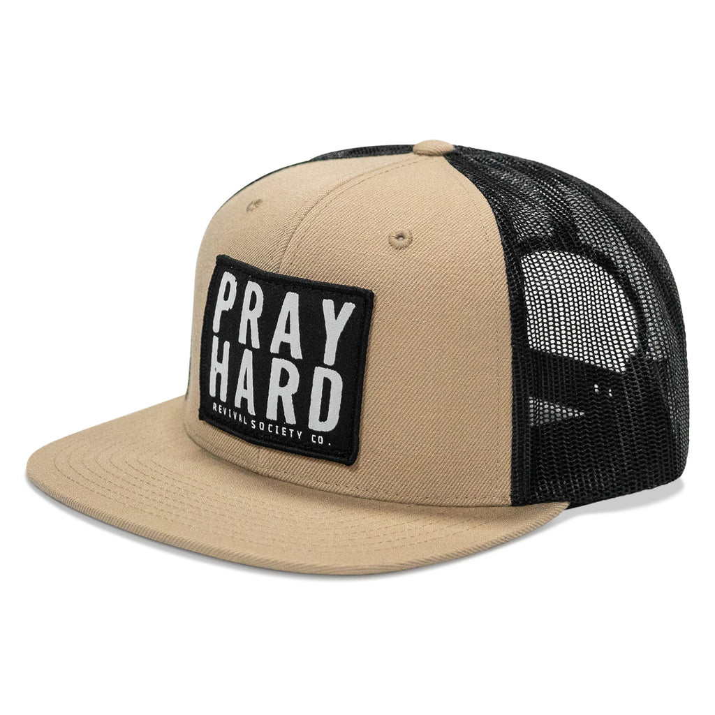 Pray Hard Patch Flatbill Hat