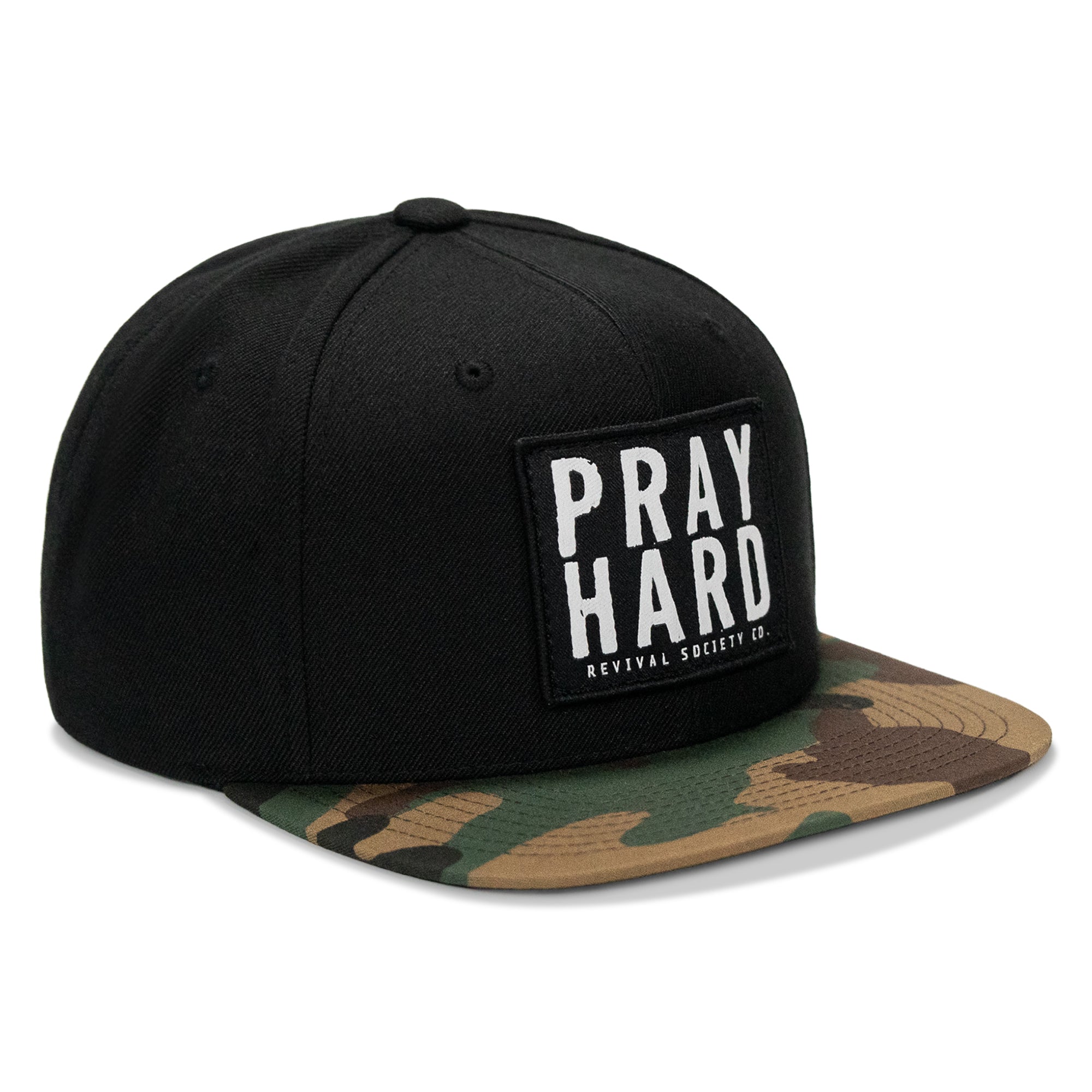 Pray Hard Patch Flatbill Hat