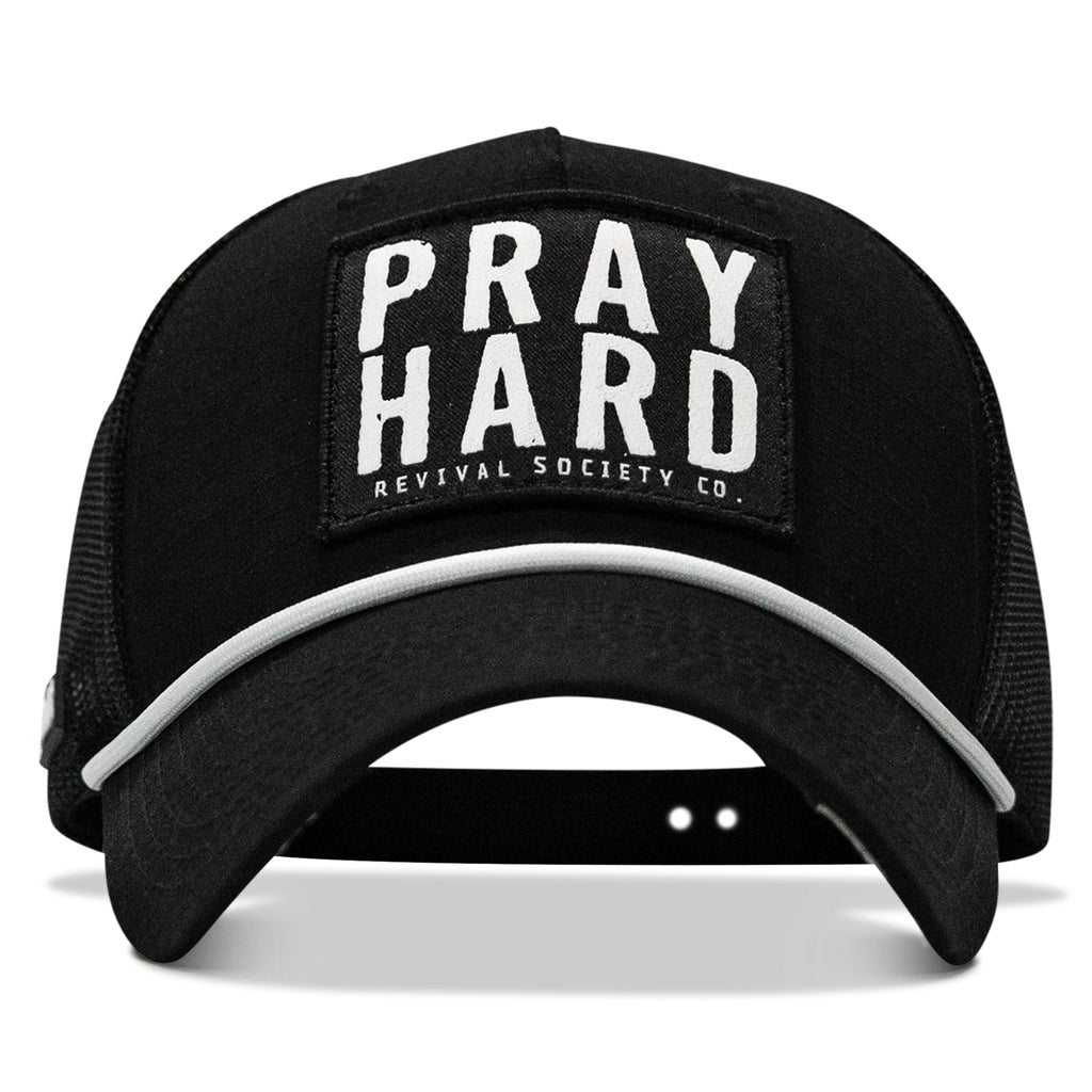 Pray Hard Patch Rope Snapback Hat