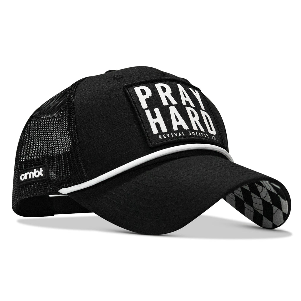 Pray Hard Patch Rope Snapback Hat