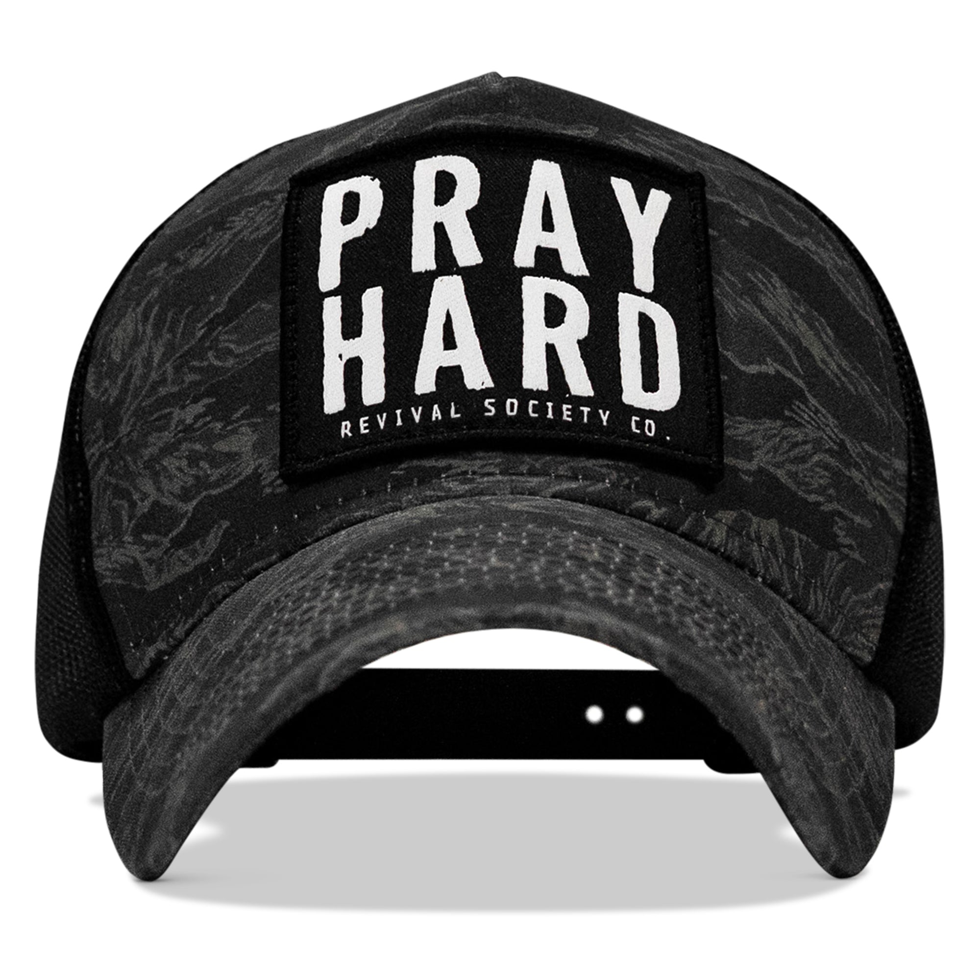 Pray Hard Patch Five Panel Breacher Snapback Hat