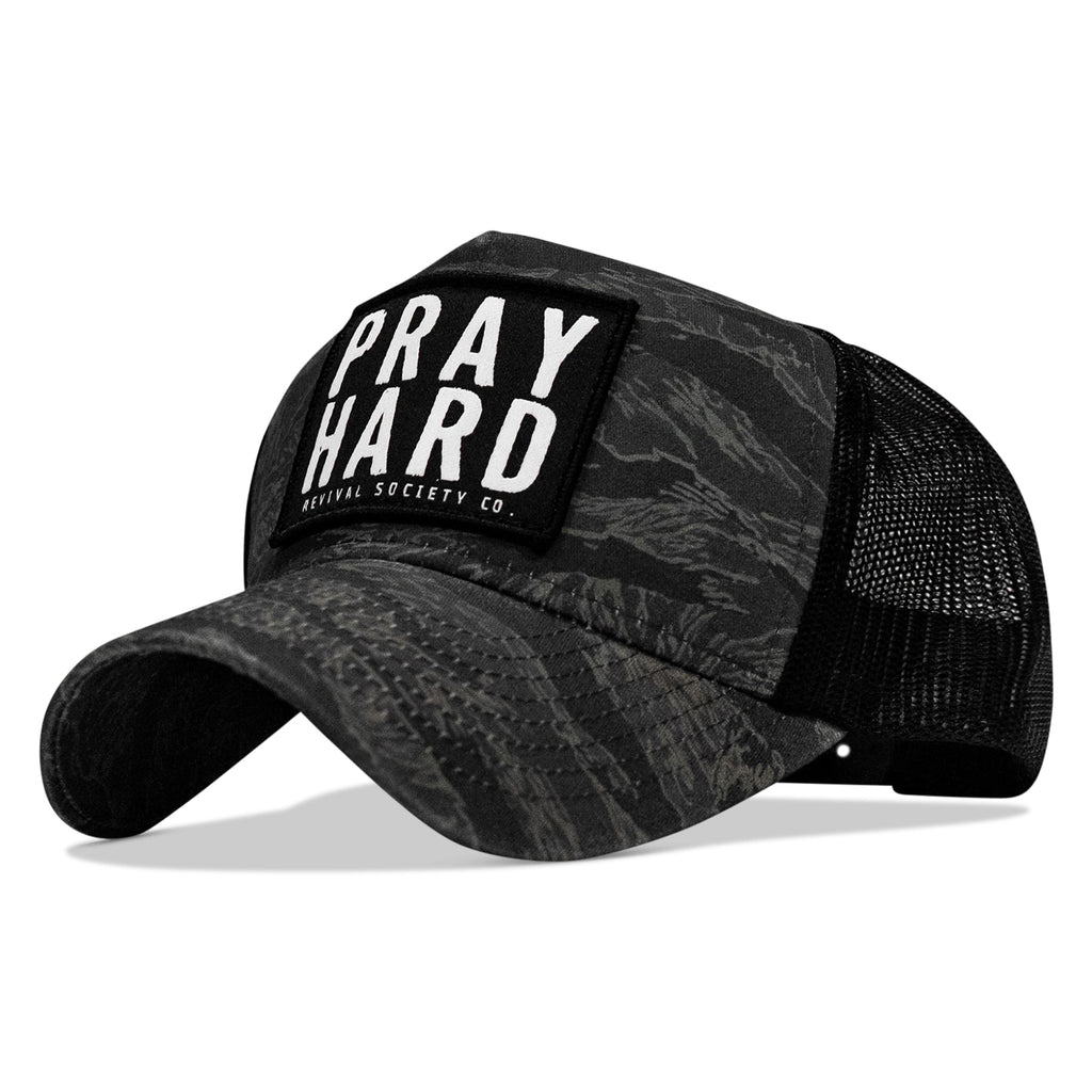 Pray Hard Patch Five Panel Breacher Snapback Hat