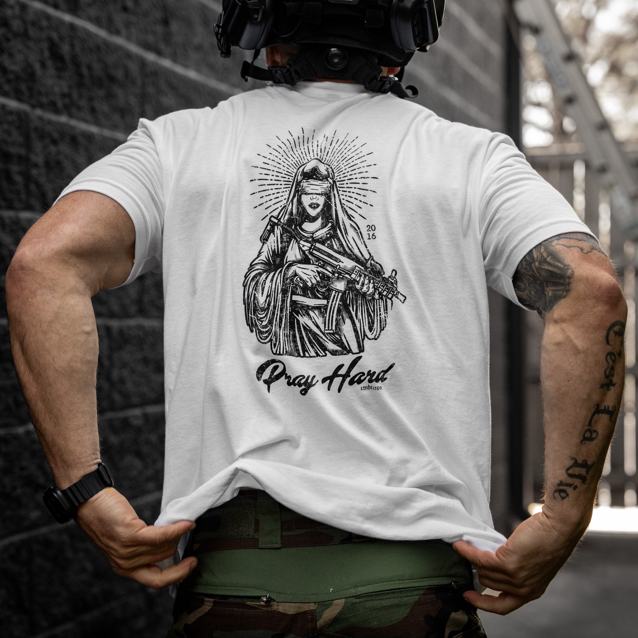 Pray Hard Men's T-Shirt