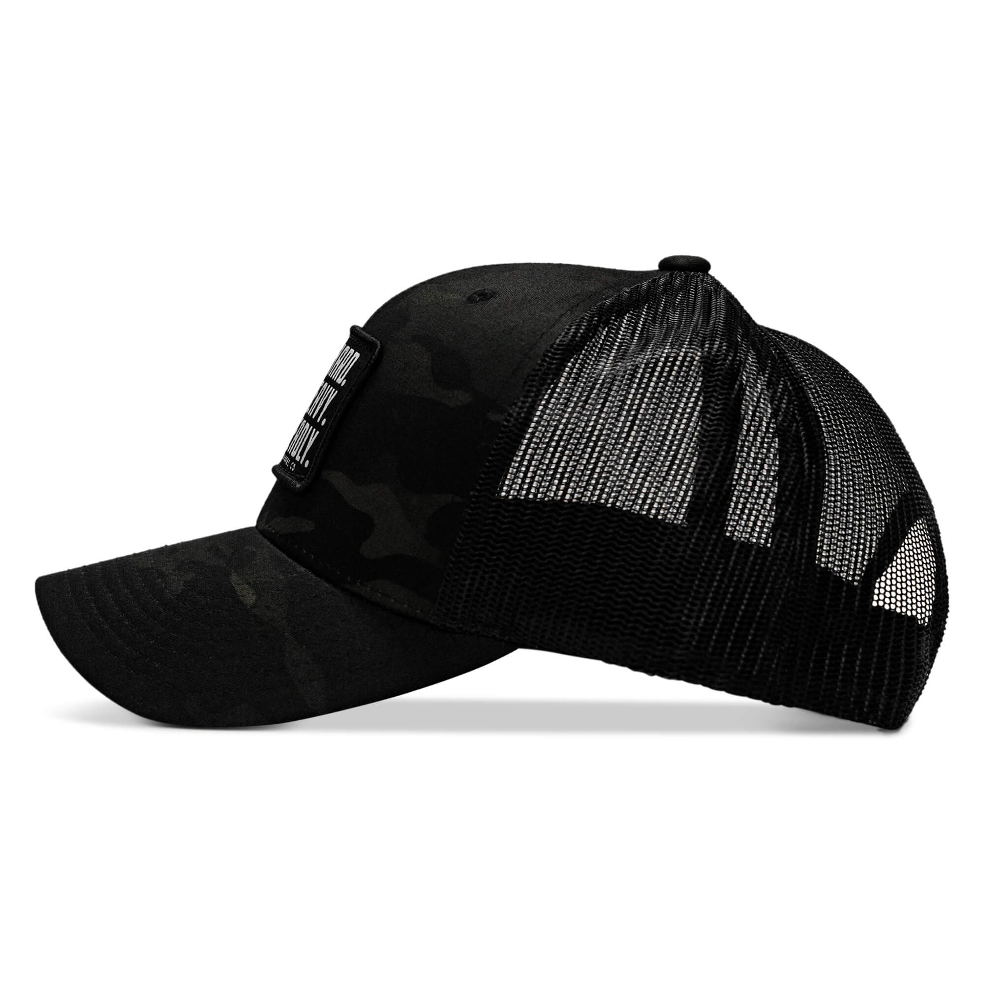 Pray Hard. Lift Heavy. Stay Deadly. Patch Snapback