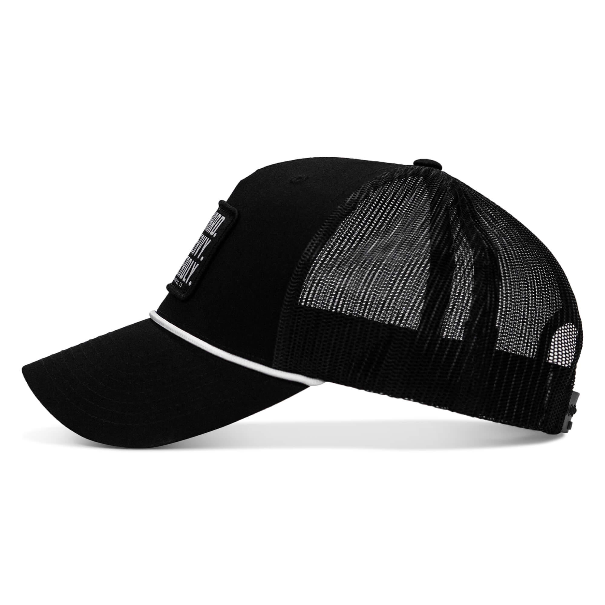 Pray Hard. Lift Heavy. Stay Deadly. Patch Rope Snapback Hat