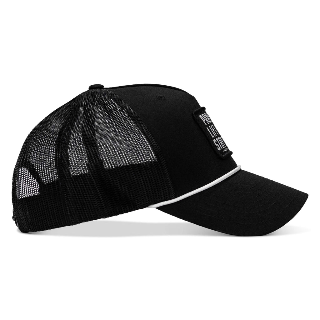 Pray Hard. Lift Heavy. Stay Deadly. Patch Rope Snapback Hat