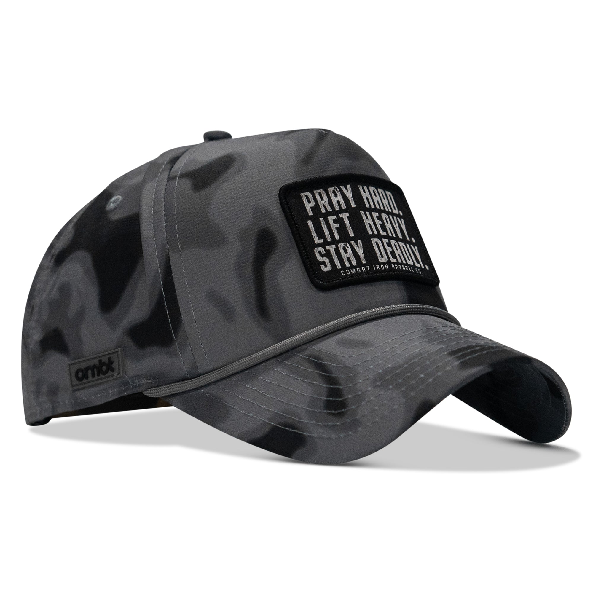 Pray Hard. Lift Heavy. Stay Deadly. Patch Waterproof Weekender Snapback