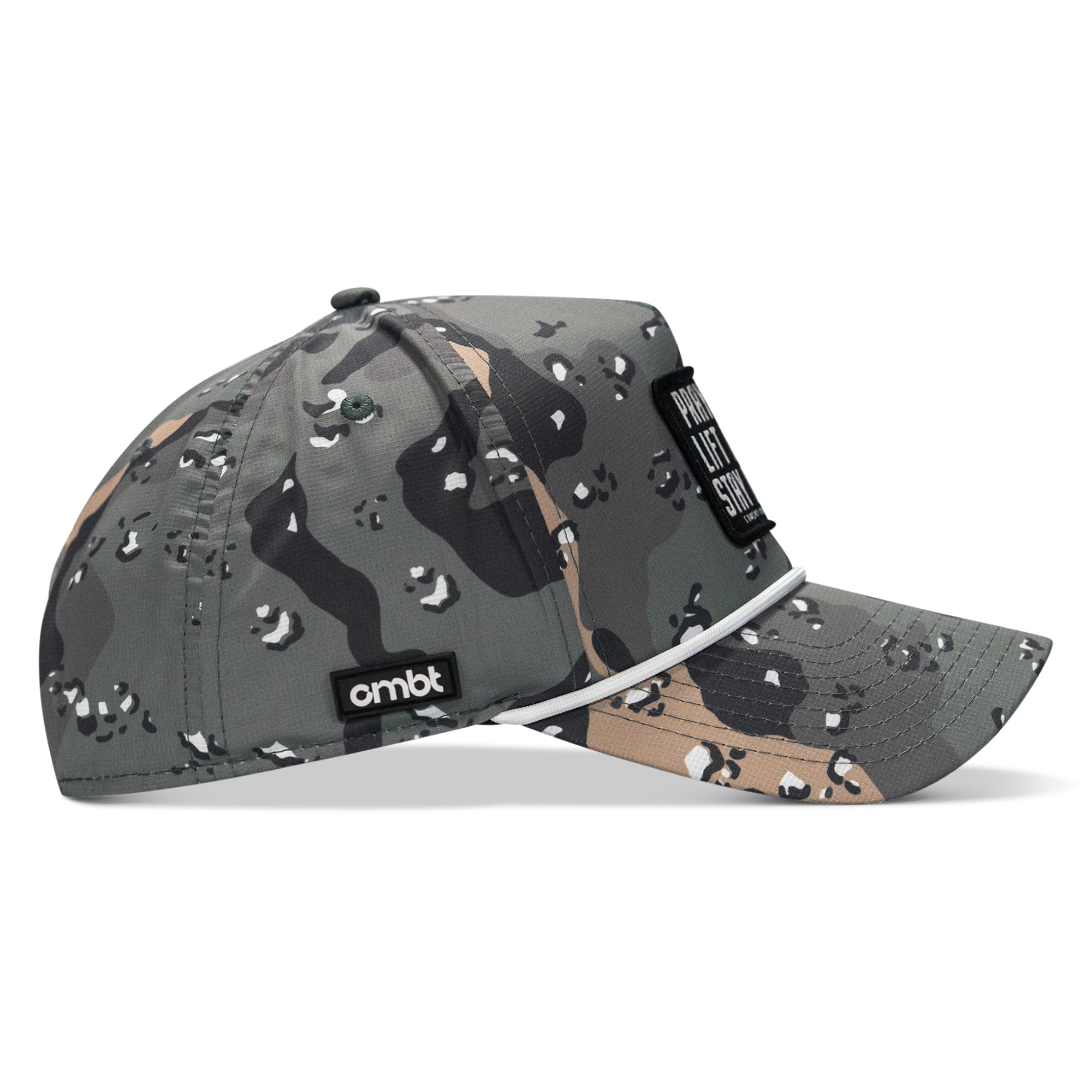 Pray Hard. Lift Heavy. Stay Deadly. Patch Waterproof Weekender Snapback