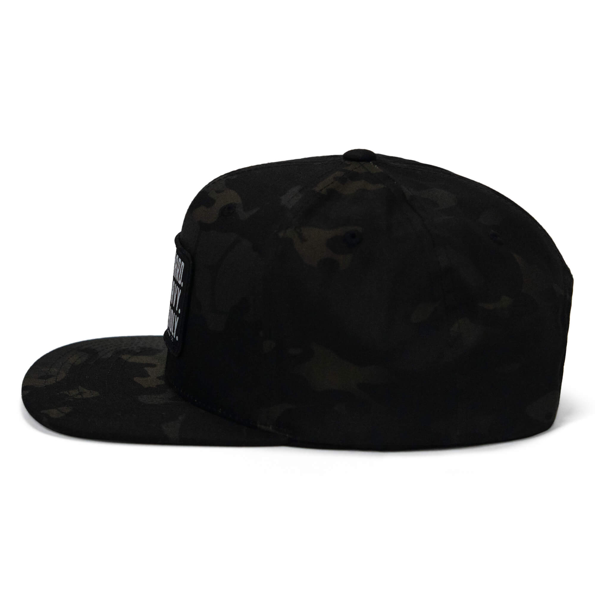 Pray Hard. Lift Heavy. Stay Deadly. Flat Bill SnapBack Hat
