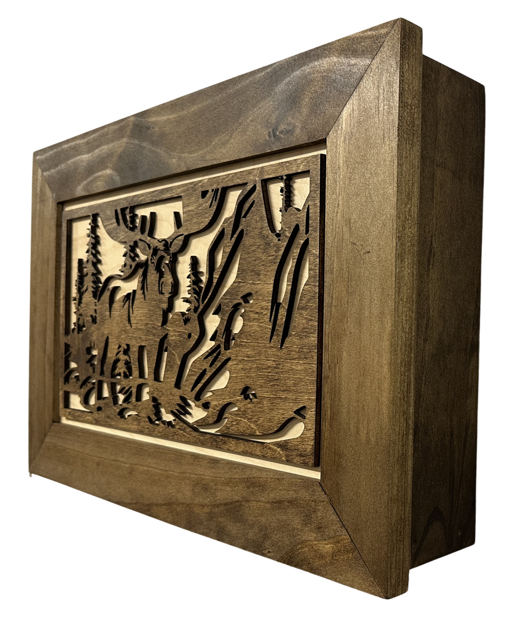 Concealed Moose Wall-Mounted Gun Cabinet – Secure Hidden Storage for Firearms