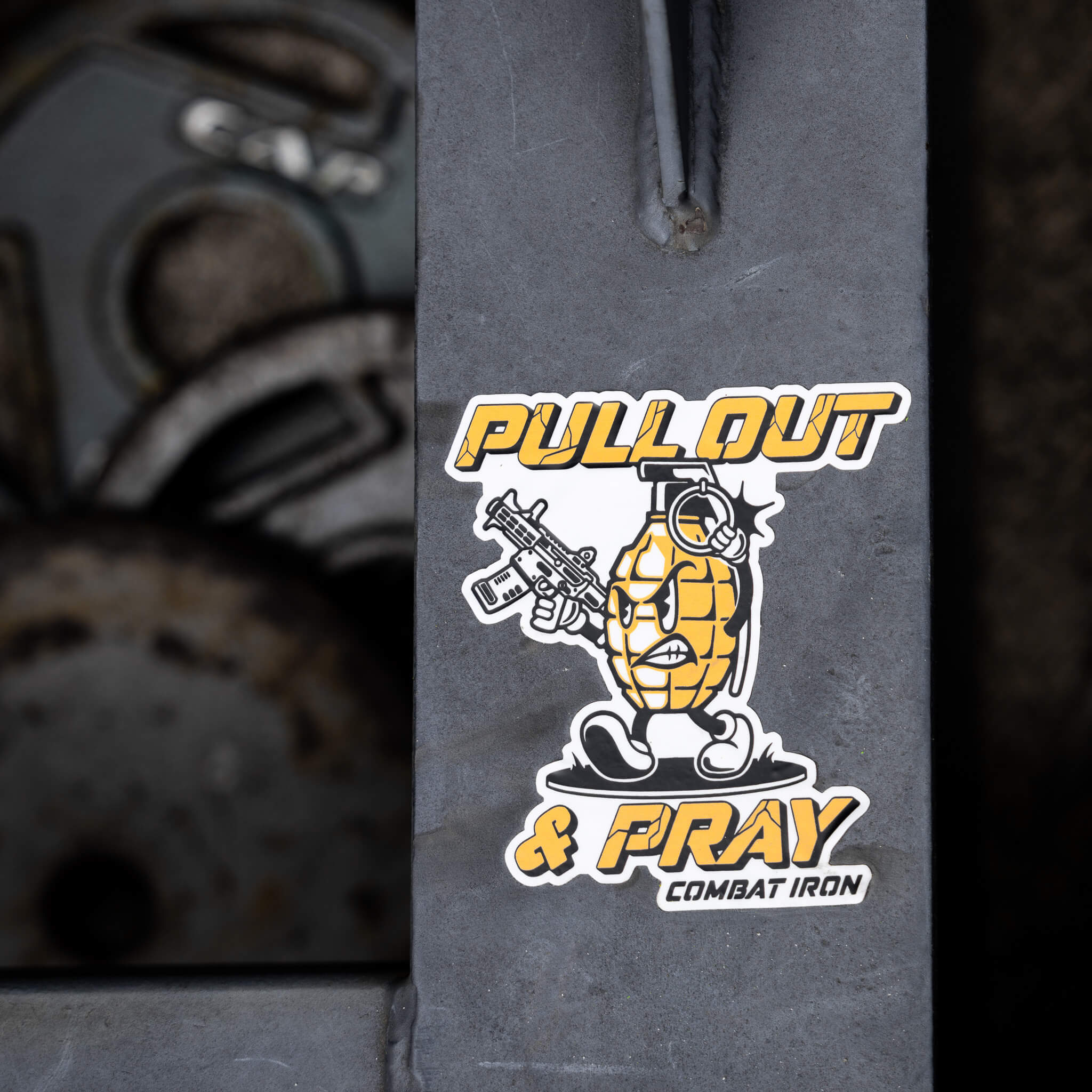 Pull Out & Pray Grenade Decal
