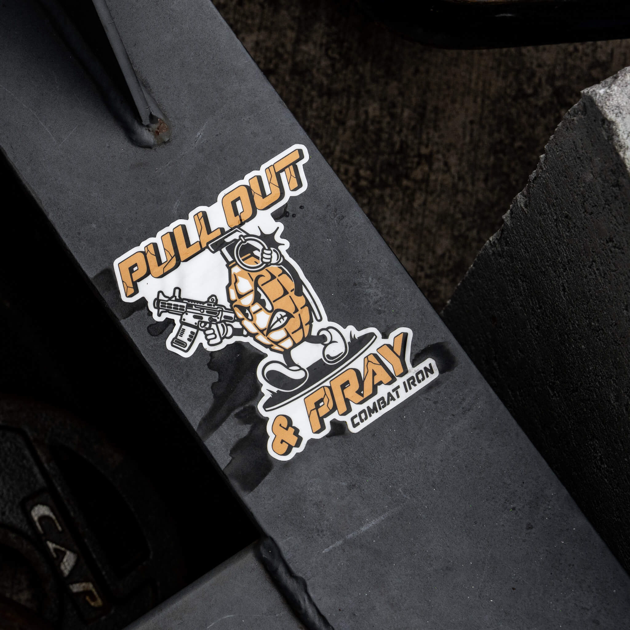 Pull Out & Pray Grenade Decal