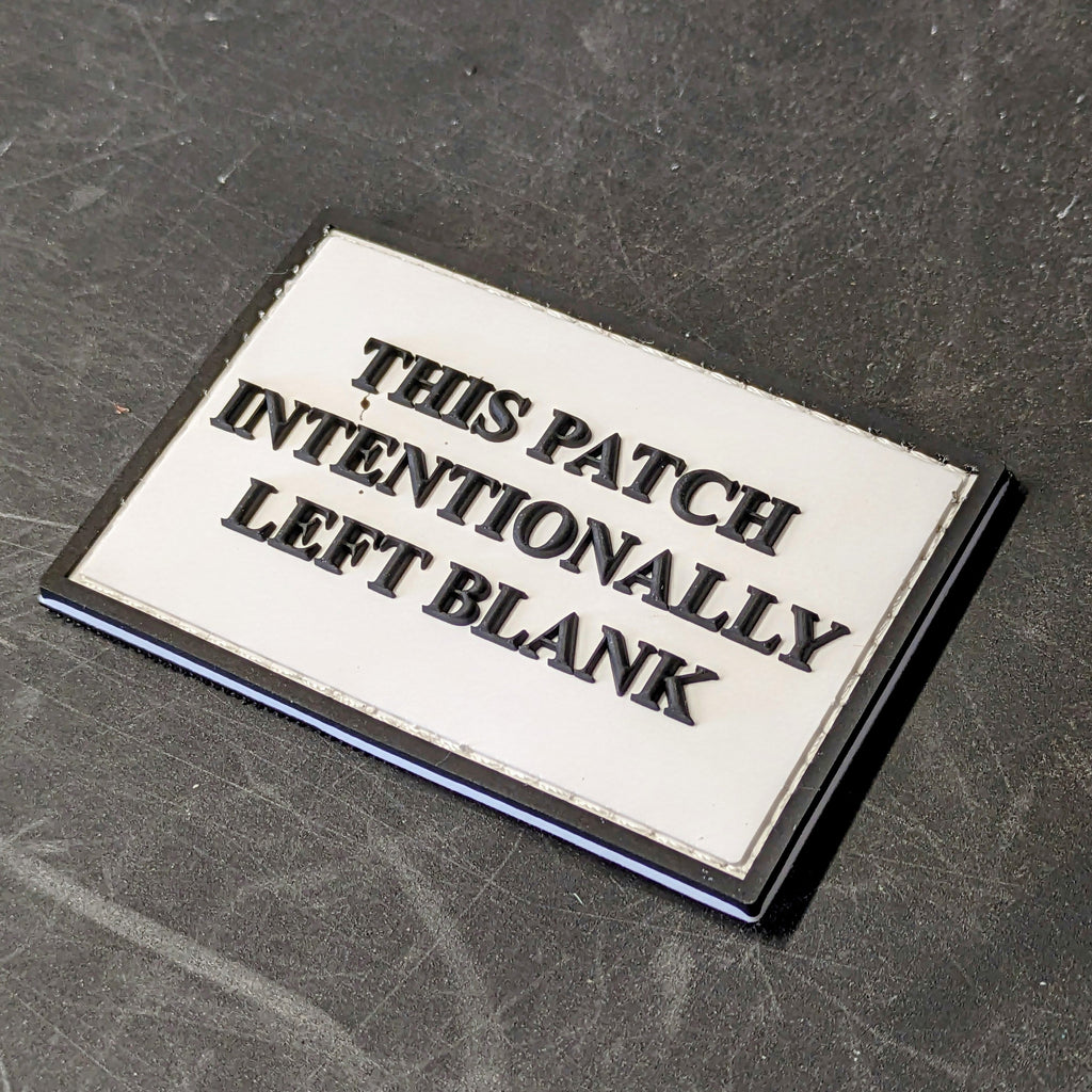 Intentionally Left Blank - PVC Patch