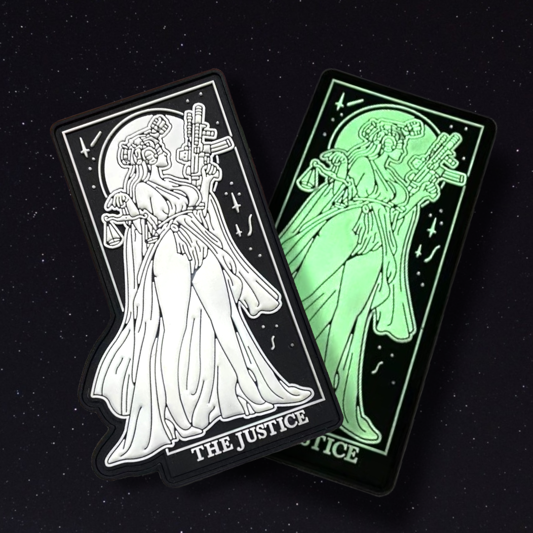 GITD Lady Justice - 4" x 3" PVC Velcro Morale Patch