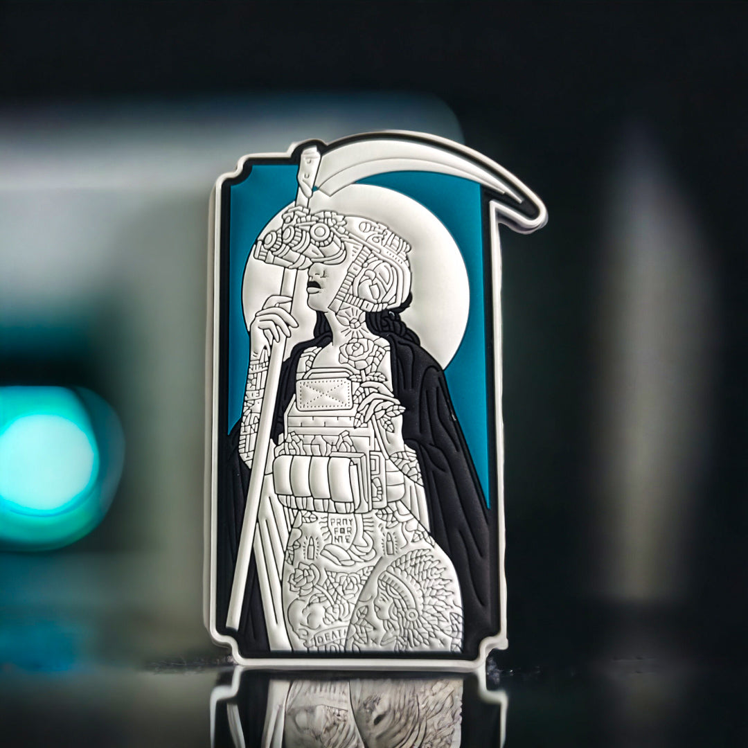 Lady Reaper - 4" x 3" PVC Velcro Morale Patch