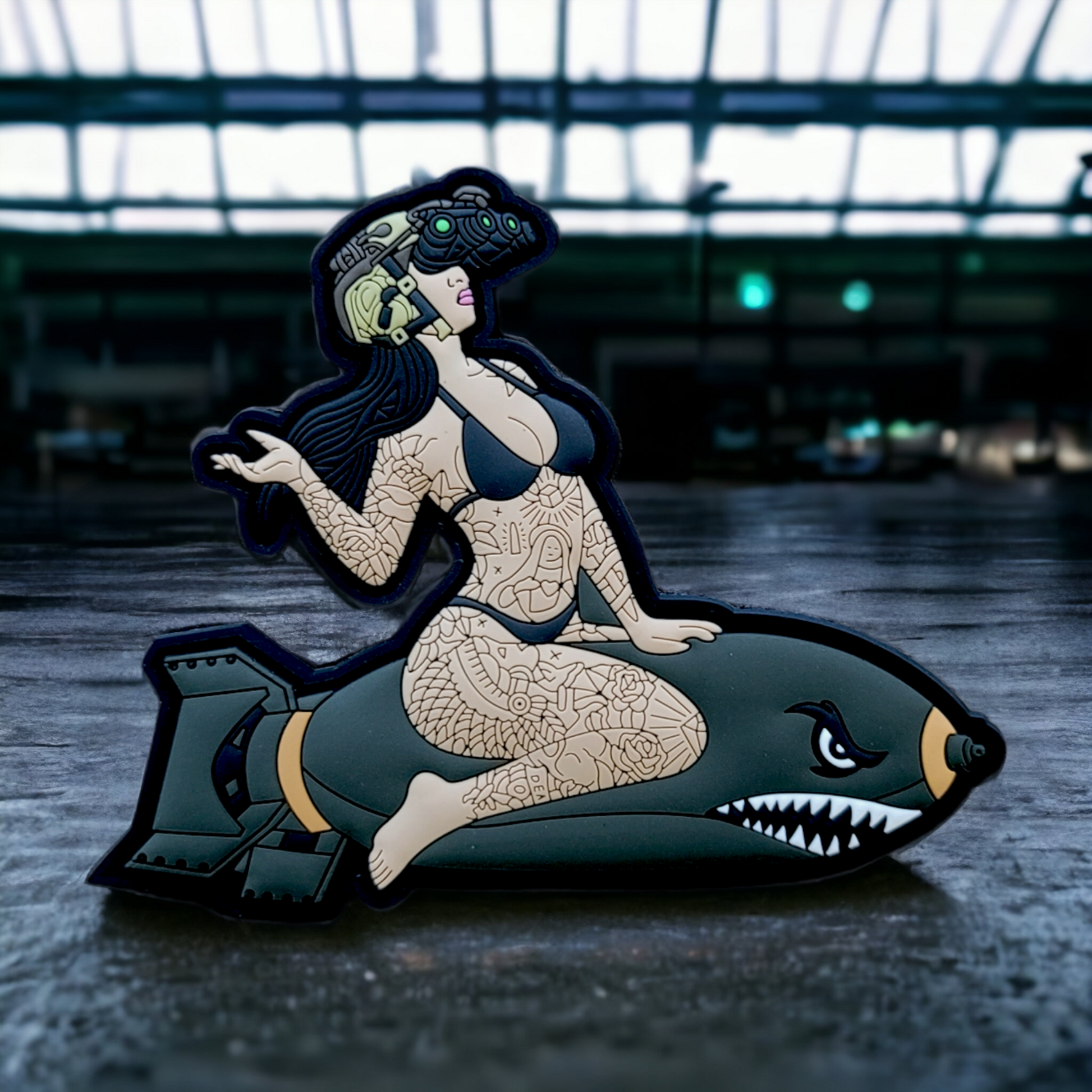 Shell Shock - 4"x 4" PVC Velcro Morale Patch