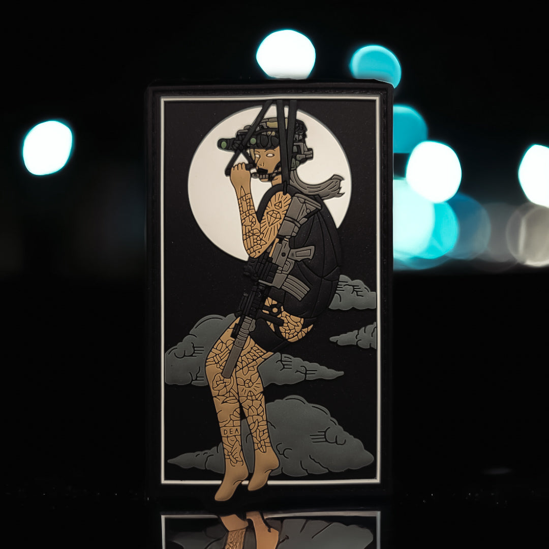 Aero Goddess  - 4"x 3" PVC Velcro Morale Patch