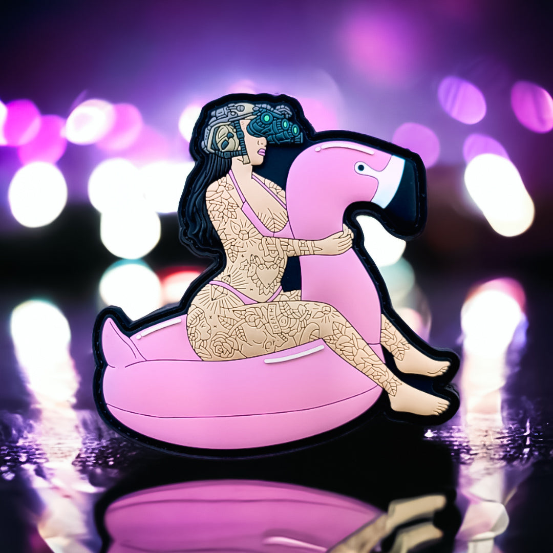 Pool Party - 4"x 4" PVC Velcro Morale Patch