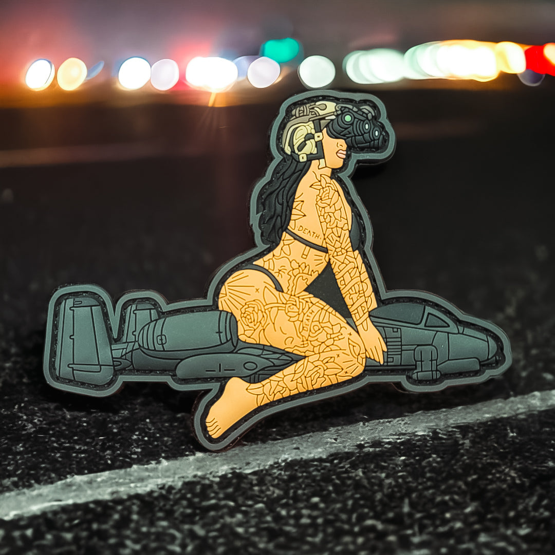 Lady Thunderbolt - 4"x 3" PVC Velcro Morale Patch