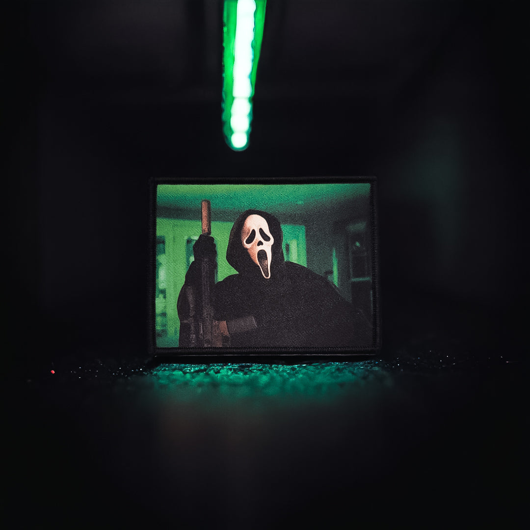 Ghost Face - Limited Edition - 4" x 3" Sublimation Velcro Morale Patch