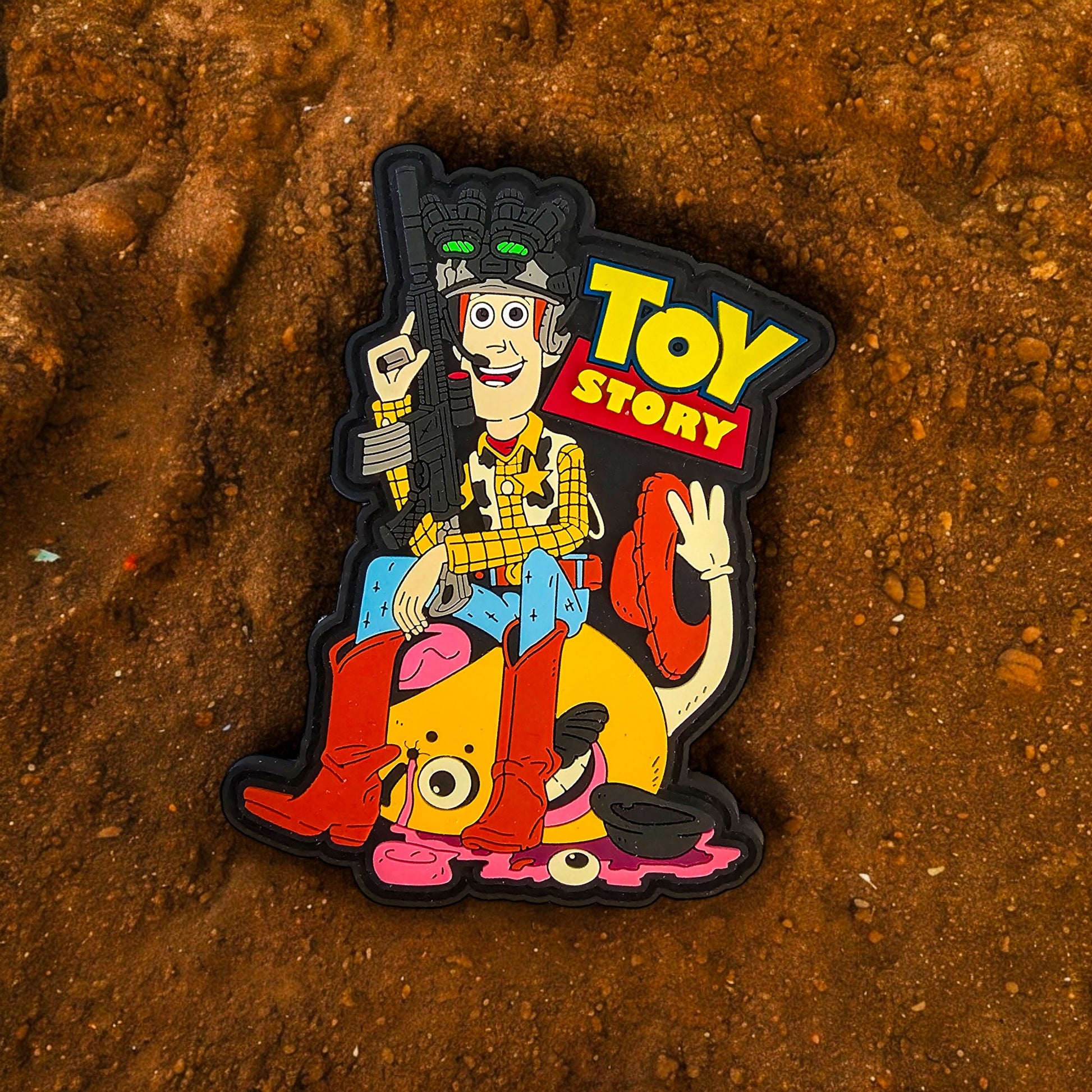 Battle Ready Woody - 4" x 3" PVC Velcro Morale Patch