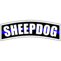 Sheepdog Tab Thin Blue Line - 5x1.5 inch Sticker