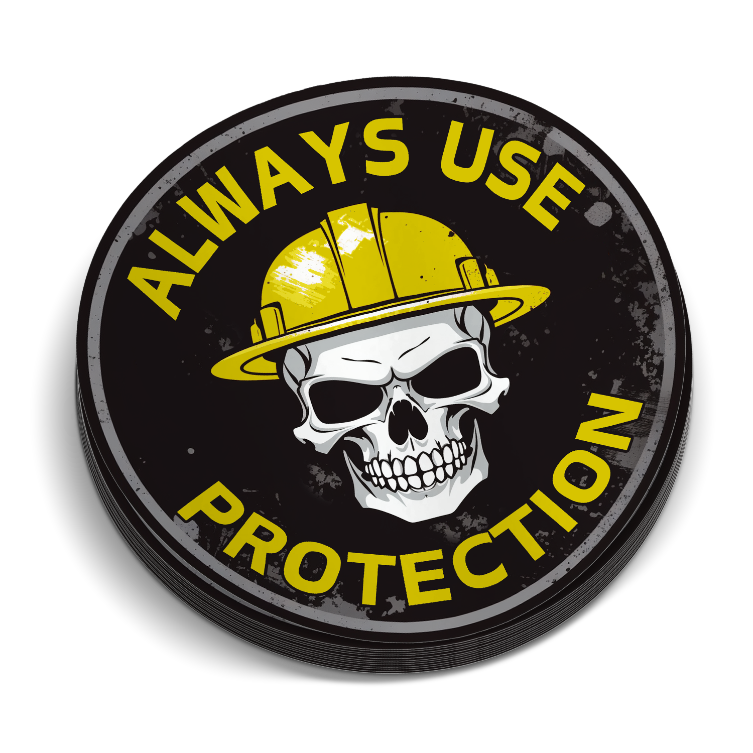 Use Protection Hard Hat Sticker