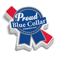 Proud Blue Collar 5 Inch Decal