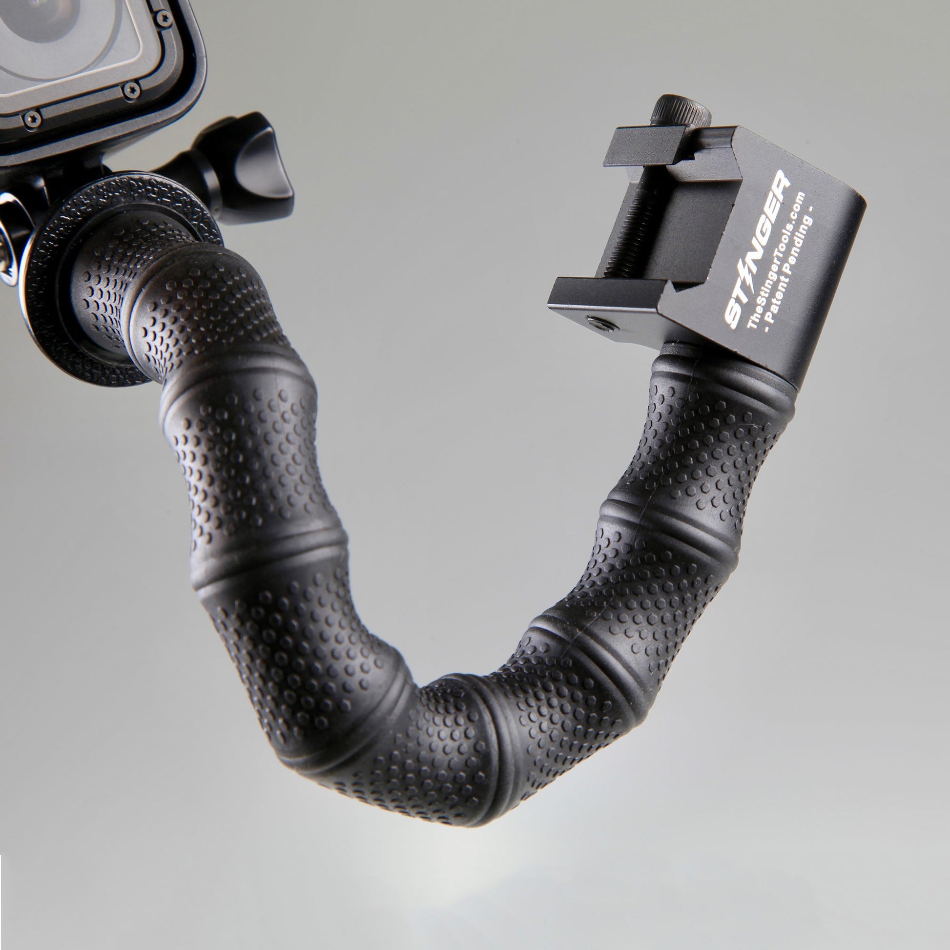 Stinger Python Action Camera Flexible Arm and Rail Mount For Picatinny and Weaver Rail System