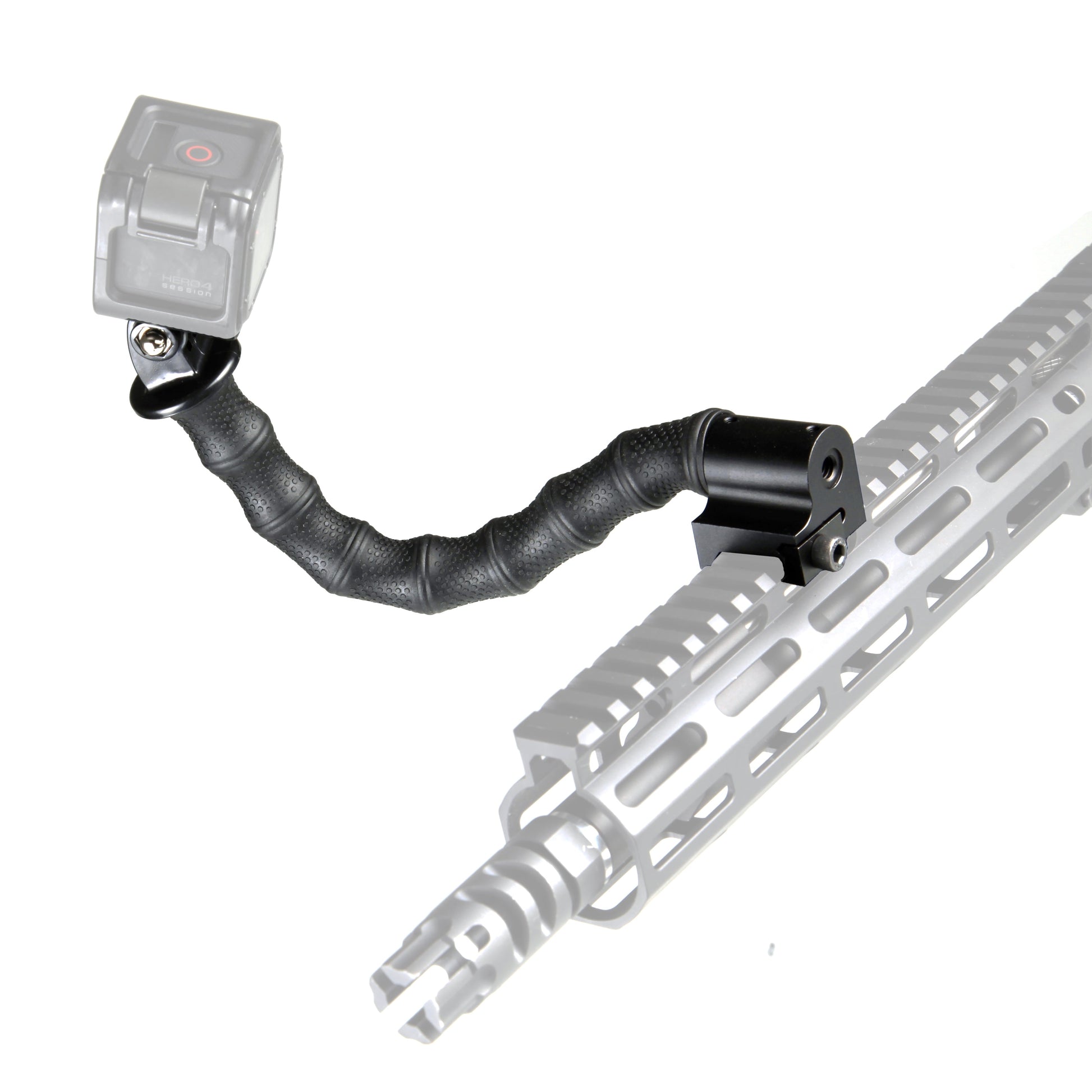 Stinger Python Action Camera Flexible Arm and Rail Mount For Picatinny and Weaver Rail System